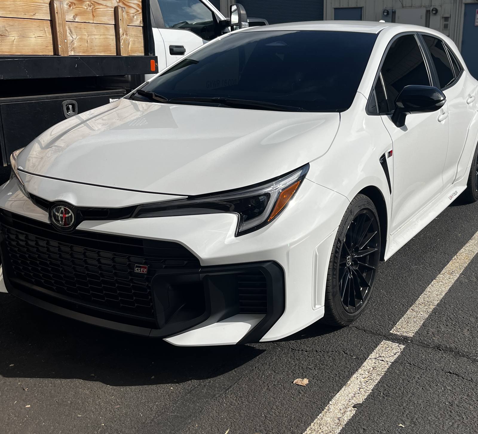 Toyota GR Corolla with window tint installed by Eclipse Tinting Hawaii in Hilo
